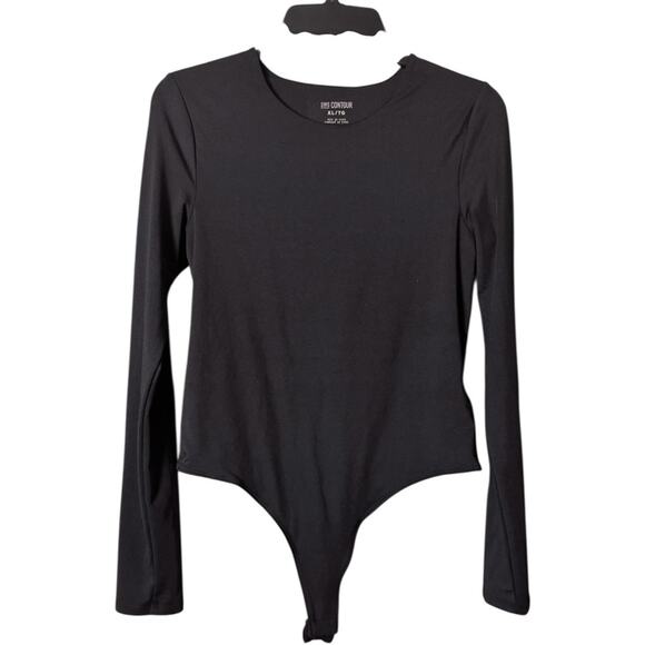 SWS Contour Black Long Sleeve Bodysuit Sz XL - Picture 2 of 6